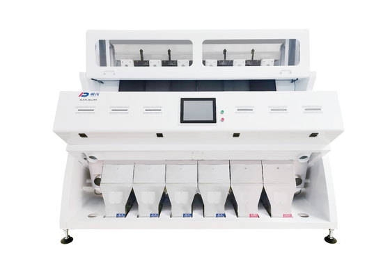 Agricultural CCD RGB Race Color Sorter Machine 6 Chutes 384 Channels
