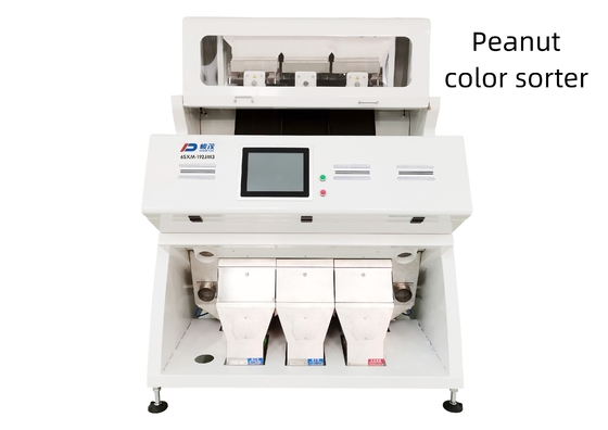Υψηλής απόδοσης CCD Peanut Color Sorter 192 Channel 3 Chute