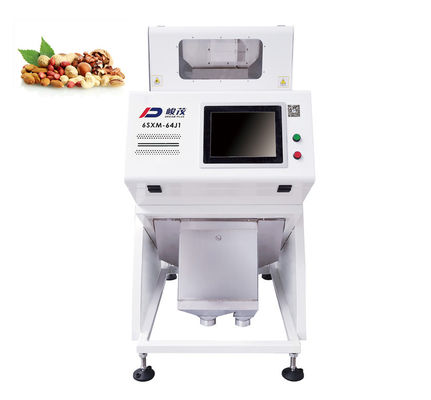 Macadamia μίνι διαλογέας 500kg/H χρώματος της Shell πυρήνων με το κανάλι 64