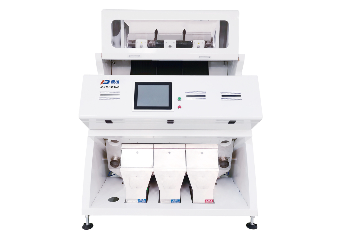 Σιταρένιο CCD Color Sorting Machine 3 Chutes 192 Channels